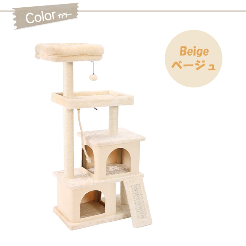 Cat Climbing Tree with Jumping Platform