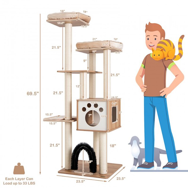 Cat Climbing Tree & Scratch Post