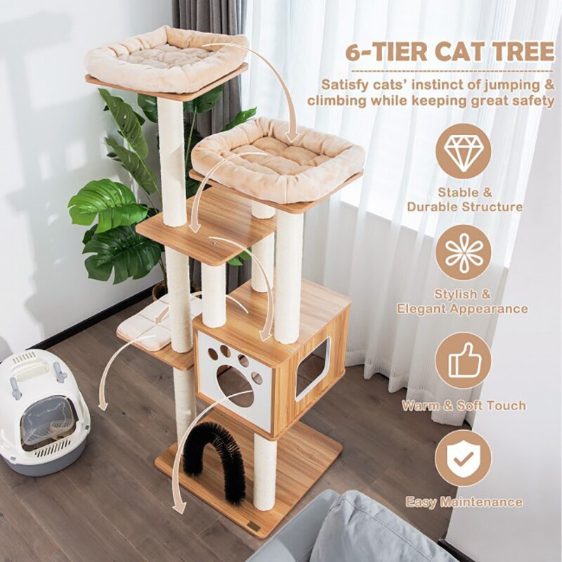 Cat Climbing Tree & Scratch Post